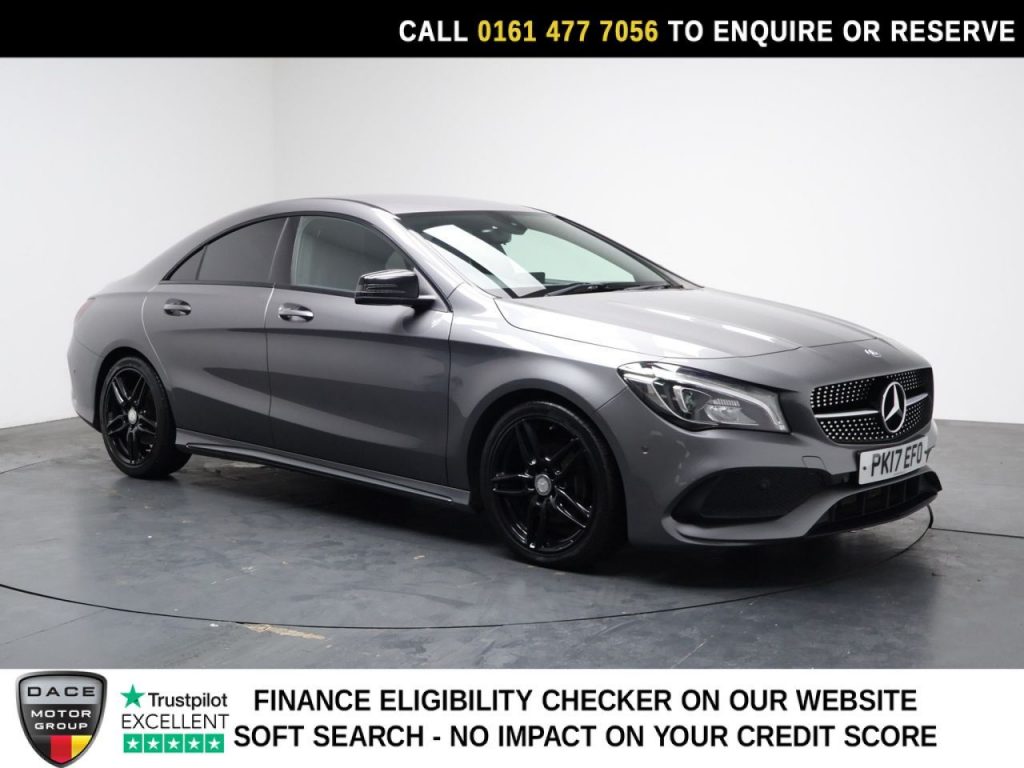 Used 2017 GREY MERCEDES-BENZ CLA Saloon 2.1 CLA200d AMG Line Coupe 4dr Diesel Manual Euro 6 (s/s) (136 ps) (reg. 2017-03-31) for sale in Stockport