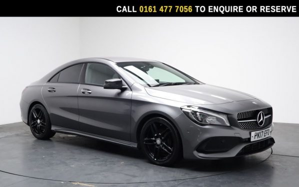 Used 2017 GREY MERCEDES-BENZ CLA Saloon 2.1 CLA200d AMG Line Coupe 4dr Diesel Manual Euro 6 (s/s) (136 ps) (reg. 2017-03-31) for sale in Stockport