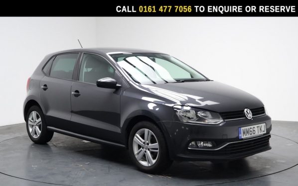 Used 2017 GREY VOLKSWAGEN POLO Hatchback 1.0 BlueMotion Tech Match Hatchback 5dr Petrol Manual Euro 6 (s/s) (60 ps) (reg. 2017-01-12) for sale in Stockport