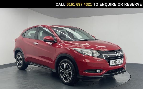 Used 2017 RED HONDA HR-V SUV 1.5 i-VTEC SE SUV 5dr Petrol Manual Euro 6 (s/s) (130 ps) (reg. 2017-04-30) for sale in Manchester