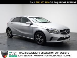 Used 2017 SILVER MERCEDES-BENZ A-CLASS Hatchback 1.5 A180d SE Hatchback 5dr Diesel 7G-DCT Euro 6 (s/s) (109 ps) (reg. 2017-03-28) for sale in Stockport