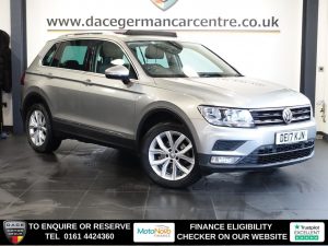 Used 2017 SILVER VOLKSWAGEN TIGUAN SUV 2.0 TDI BlueMotion Tech SE Navigation SUV 5dr Diesel DSG 4Motion Euro 6 (s/s) (150 ps) (reg. 2017-03-17) for sale in Altrincham