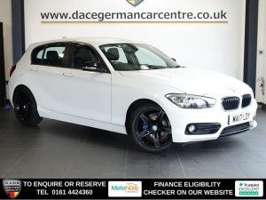 Used 2017 WHITE BMW 1 SERIES Hatchback 1.5 118i Sport Hatchback 5dr Petrol Manual Euro 6 (s/s) (136 ps) (reg. 2017-04-27) for sale in Altrincham