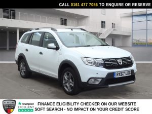 Used 2017 WHITE DACIA Logan MCV Stepway Estate 0.9 TCe Laureate Estate 5dr Petrol Manual Euro 6 (s/s) (90 ps) (reg. 2017-10-31) for sale in Stockport