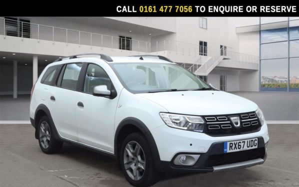 Used 2017 WHITE DACIA Logan MCV Stepway Estate 0.9 TCe Laureate Estate 5dr Petrol Manual Euro 6 (s/s) (90 ps) (reg. 2017-10-31) for sale in Stockport