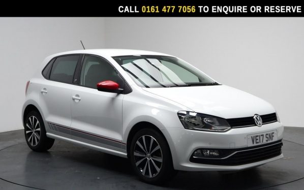 Used 2017 WHITE VOLKSWAGEN POLO Hatchback 1.0 BlueMotion Tech beats Hatchback 5dr Petrol Manual Euro 6 (s/s) (60 ps) (reg. 2017-06-29) for sale in Stockport