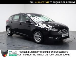 Used 2018 BLACK FORD FOCUS Hatchback 1.0T EcoBoost Titanium Hatchback 5dr Petrol Manual Euro 6 (s/s) (125 ps) (reg. 2018-03-31) for sale in Stockport
