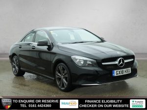 Used 2018 BLACK MERCEDES-BENZ CLA Saloon 1.6 CLA180 Sport Coupe 4dr Petrol Manual Euro 6 (s/s) (122 ps) (reg. 2018-03-07) for sale in Altrincham