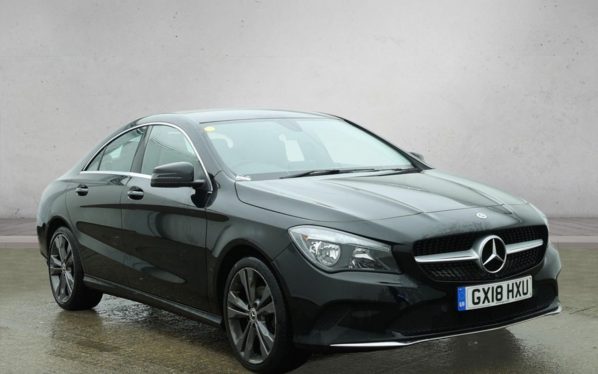 Used 2018 BLACK MERCEDES-BENZ CLA Saloon 1.6 CLA180 Sport Coupe 4dr Petrol Manual Euro 6 (s/s) (122 ps) (reg. 2018-03-07) for sale in Altrincham