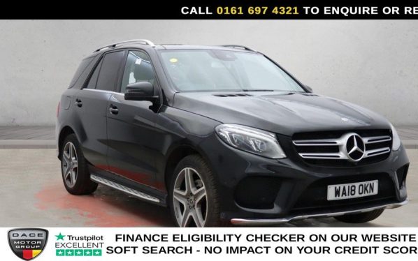 Used 2018 BLACK MERCEDES-BENZ GLE SUV 2.1 GLE250d AMG Line (Premium) SUV 5dr Diesel G-Tronic 4MATIC Euro 6 (s/s) (204 ps) (reg. 2018-03-22) for sale in Manchester