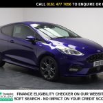 Used 2018 BLUE FORD FIESTA Hatchback 1.0T EcoBoost ST-Line Hatchback 3dr Petrol Manual Euro 6 (s/s) (100 ps) (reg. 2018-03-27) for sale in Stockport