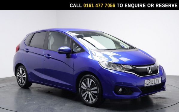Used 2018 BLUE HONDA JAZZ Hatchback 1.3 i-VTEC EX Navi Hatchback 5dr Petrol CVT Euro 6 (s/s) (102 ps) (reg. 2018-08-30) for sale in Stockport