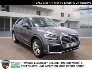 Used 2018 GREY AUDI Q2 SUV 1.4 TFSI CoD S line SUV 5dr Petrol Manual Euro 6 (s/s) (150 ps) (reg. 2018-02-15) for sale in Stockport