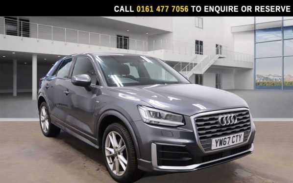 Used 2018 GREY AUDI Q2 SUV 1.4 TFSI CoD S line SUV 5dr Petrol Manual Euro 6 (s/s) (150 ps) (reg. 2018-02-15) for sale in Stockport