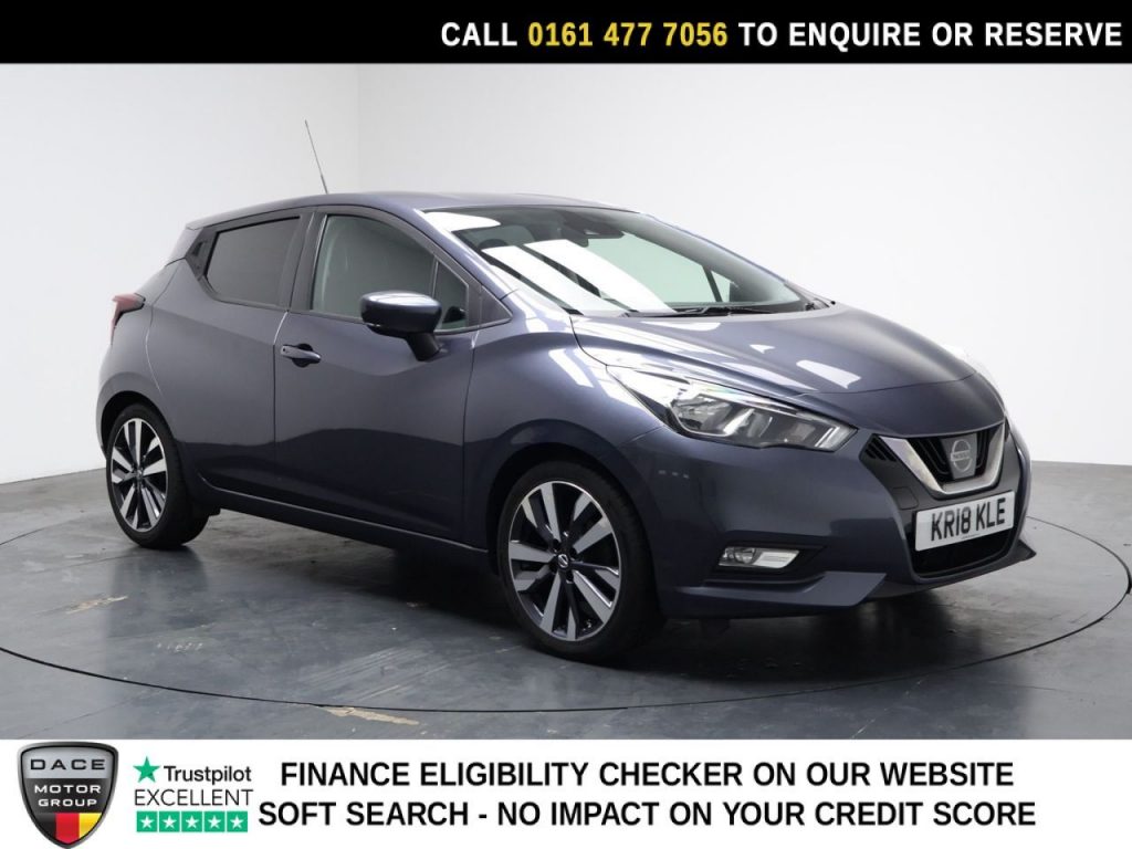 Used 2018 GREY NISSAN MICRA Hatchback 0.9 IG-T Tekna Hatchback 5dr Petrol Manual Euro 6 (s/s) (90 ps) (reg. 2018-04-19) for sale in Stockport