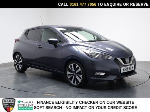 Used 2018 GREY NISSAN MICRA Hatchback 0.9 IG-T Tekna Hatchback 5dr Petrol Manual Euro 6 (s/s) (90 ps) (reg. 2018-04-19) for sale in Stockport