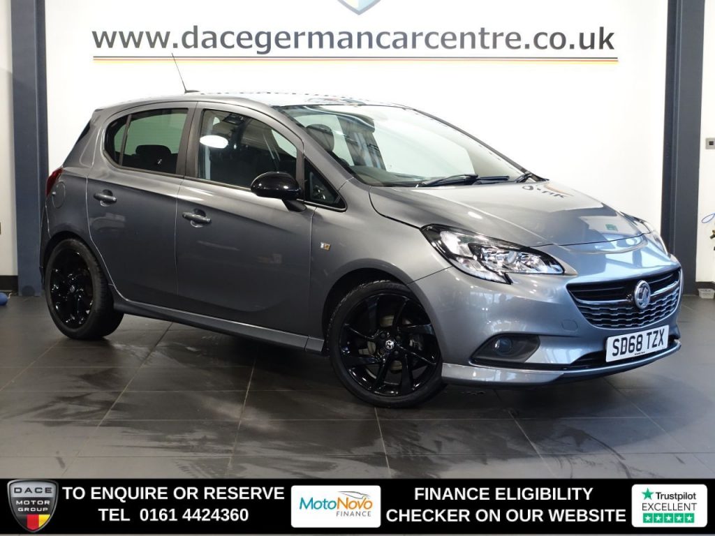 Used 2018 GREY VAUXHALL CORSA Hatchback 1.4i ecoTEC SRi VX Line Nav Black Hatchback 5dr Petrol Manual Euro 6 (90 ps) (reg. 2018-10-25) for sale in Altrincham