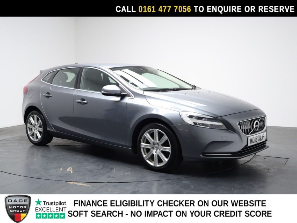 Used 2018 GREY VOLVO V40 Hatchback 1.5 T3 GPF Inscription Hatchback 5dr Petrol Auto Euro 6 (s/s) (152 ps) (reg. 2018-07-31) for sale in Stockport