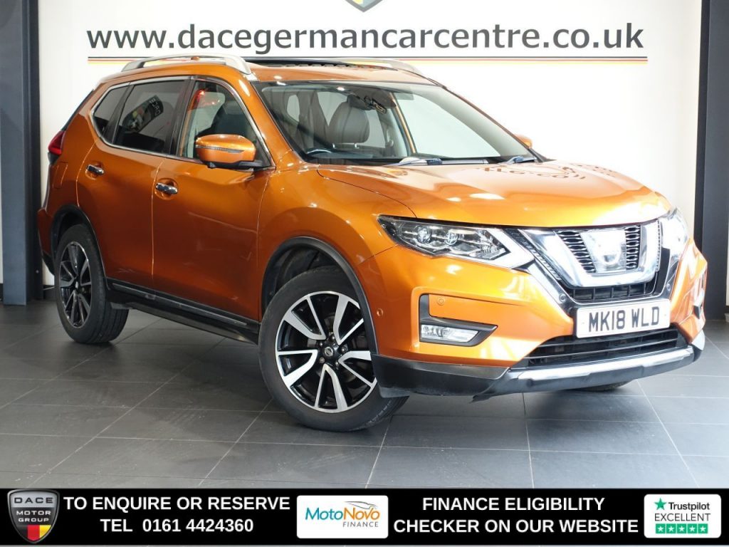 Used 2018 ORANGE NISSAN X-TRAIL SUV 1.6 dCi Tekna SUV 5dr Diesel Manual Euro 6 (s/s) (130 ps) (reg. 2018-03-24) for sale in Altrincham
