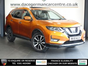 Used 2018 ORANGE NISSAN X-TRAIL SUV 1.6 dCi Tekna SUV 5dr Diesel Manual Euro 6 (s/s) (130 ps) (reg. 2018-03-24) for sale in Altrincham