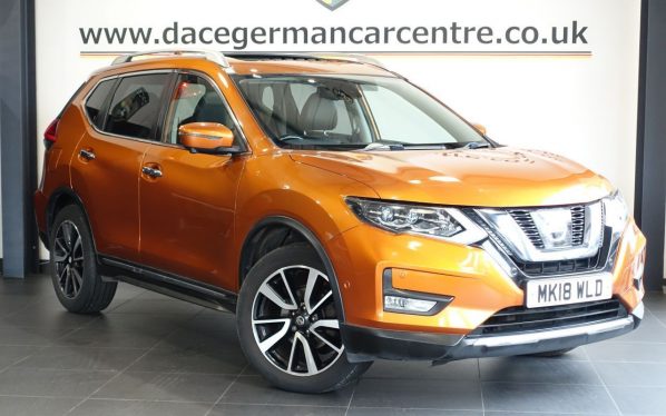 Used 2018 ORANGE NISSAN X-TRAIL SUV 1.6 dCi Tekna SUV 5dr Diesel Manual Euro 6 (s/s) (130 ps) (reg. 2018-03-24) for sale in Altrincham
