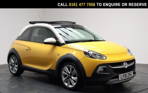 Used 2018 ORANGE VAUXHALL ADAM Hatchback 1.2i ROCKS AIR Hatchback 3dr Petrol Manual Euro 6 (70 ps) (reg. 2018-03-29) for sale in Stockport