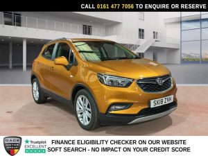 Used 2018 ORANGE VAUXHALL MOKKA X SUV 1.4i Turbo Design Nav SUV 5dr Petrol Auto Euro 6 (140 ps) (reg. 2018-06-08) for sale in Stockport