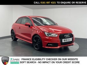 Used 2018 RED AUDI A1 Hatchback 1.4 TFSI CoD Black Edition Hatchback 3dr Petrol Manual Euro 6 (s/s) (150 ps) (reg. 2018-03-29) for sale in Manchester
