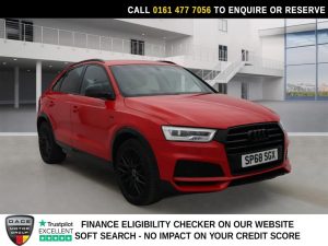 Used 2018 RED AUDI Q3 SUV 2.0 TDI Black Edition SUV 5dr Diesel Manual Euro 6 (s/s) (150 ps) (reg. 2018-09-17) for sale in Stockport