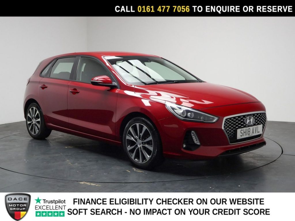 Used 2018 RED HYUNDAI I30 Hatchback 1.0 T-GDi Blue Drive SE Nav Hatchback 5dr Petrol Manual Euro 6 (s/s) (120 ps) (reg. 2018-05-15) for sale in Stockport