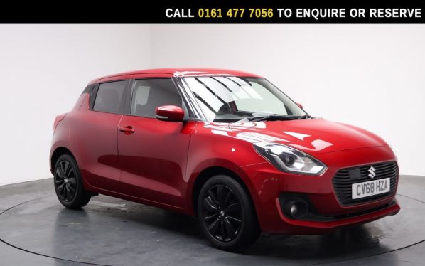 Used 2018 RED SUZUKI SWIFT Hatchback 1.0 Boosterjet SHVS SZ5 Hatchback 5dr Petrol Hybrid Manual Euro 6 (s/s) (111 ps) (reg. 2018-09-22) for sale in Stockport