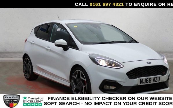 Used 2018 WHITE FORD FIESTA Hatchback 1.5T EcoBoost ST-2 Hatchback 5dr Petrol Manual Euro 6 (200 ps) (reg. 2018-09-07) for sale in Manchester