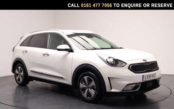 Used 2018 WHITE KIA NIRO SUV 1.6 GDi 8.9kWh 3 SUV 5dr Petrol Plug-in Hybrid DCT Euro 6 (s/s) (139 bhp) (reg. 2018-03-24) for sale in Stockport