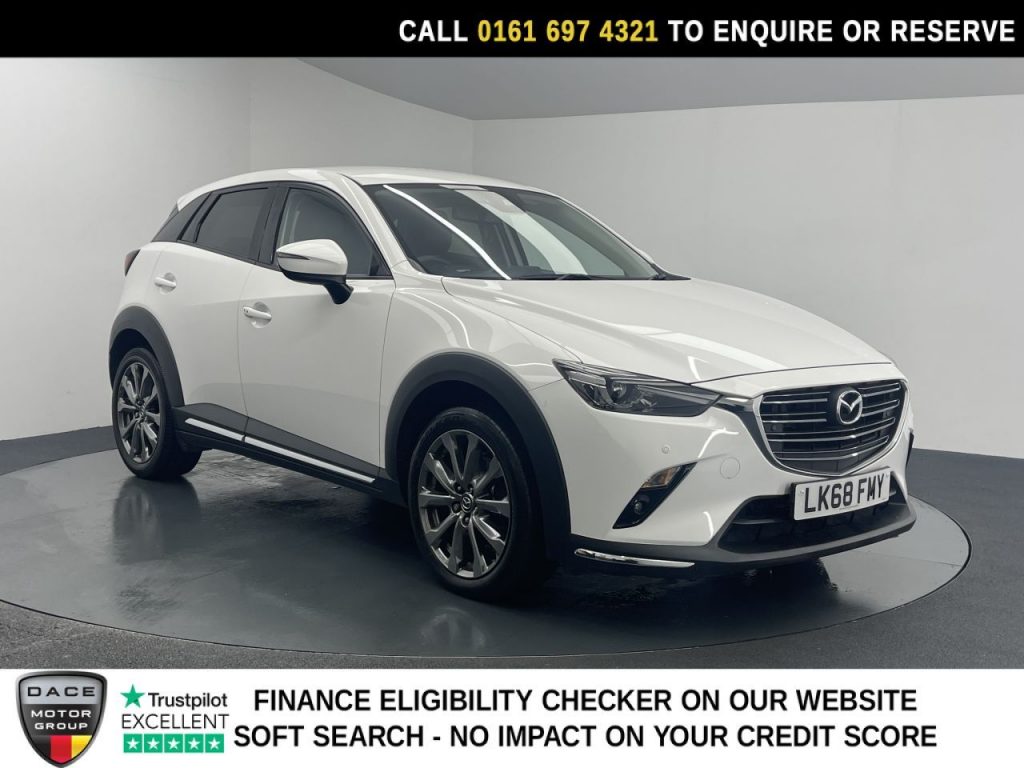 Used 2018 WHITE MAZDA CX-3 SUV 2.0 SKYACTIV-G Sport Nav+ SUV 5dr Petrol Manual 4WD Euro 6 (s/s) (150 ps) (reg. 2018-09-30) for sale in Manchester