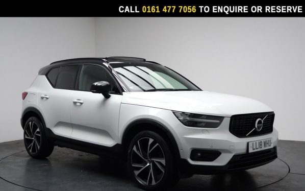 Used 2018 WHITE VOLVO XC40 SUV 2.0 T5 R-Design SUV 5dr Petrol Auto AWD Euro 6 (s/s) (247 ps) (reg. 2018-06-26) for sale in Stockport