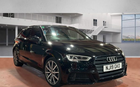Used 2019 BLACK AUDI A3 Hatchback 1.0 TFSI 30 Black Edition Sportback 5dr Petrol Manual Euro 6 (s/s) (116 ps) (reg. 2019-03-25) for sale in Altrincham
