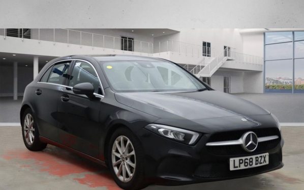 Used 2019 BLACK MERCEDES-BENZ A-CLASS Hatchback 1.5 A180d Sport Hatchback 5dr Diesel 7G-DCT Euro 6 (s/s) (116 ps) (reg. 2019-01-31) for sale in Altrincham