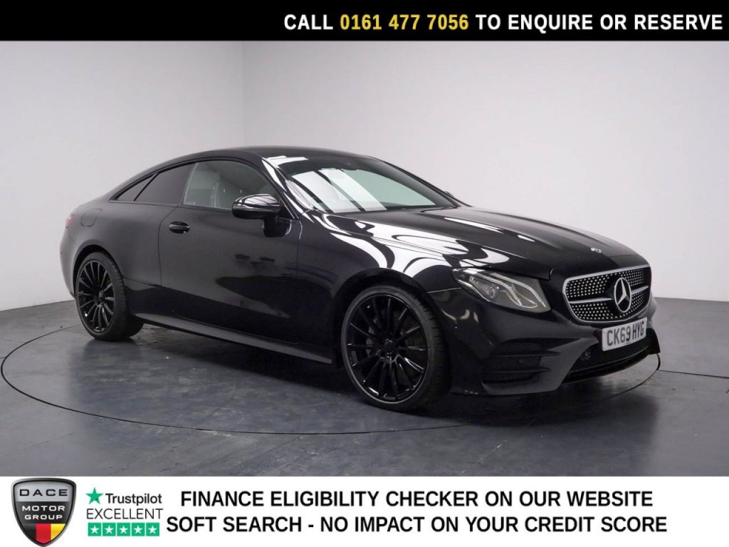 Used 2019 BLACK MERCEDES-BENZ E-CLASS Coupe 2.0 E350 AMG Line Coupe 2dr Petrol G-Tronic+ Euro 6 (s/s) (313 ps) (reg. 2019-11-18) for sale in Stockport