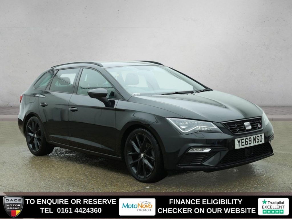 Used 2019 BLACK SEAT LEON Estate 1.5 TSI EVO FR Black Edition Estate 5dr Petrol Manual Euro 6 (s/s) (150 ps) (reg. 2019-11-25) for sale in Altrincham