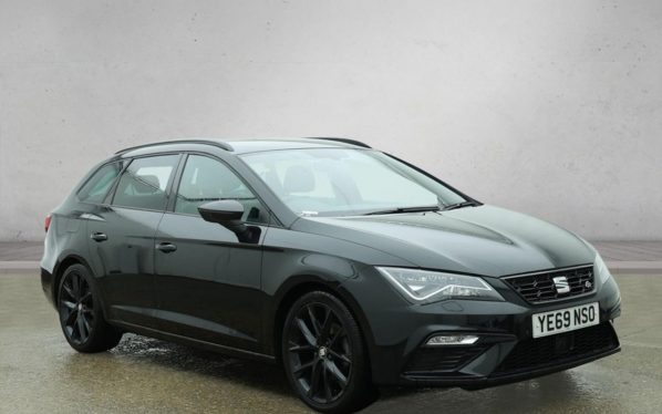 Used 2019 BLACK SEAT LEON Estate 1.5 TSI EVO FR Black Edition Estate 5dr Petrol Manual Euro 6 (s/s) (150 ps) (reg. 2019-11-25) for sale in Altrincham