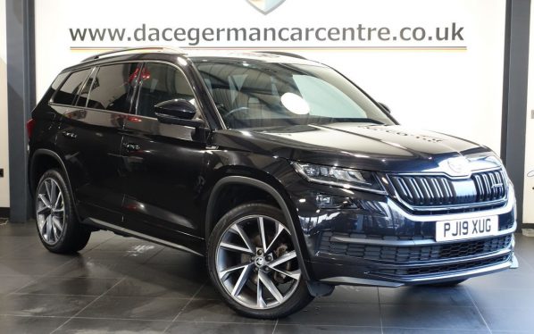 Used 2019 BLACK SKODA KODIAQ SUV 2.0 TDI SportLine SUV 5dr Diesel DSG 4WD Euro 6 (s/s) (7 Seat) (150 ps) (reg. 2019-05-14) for sale in Altrincham