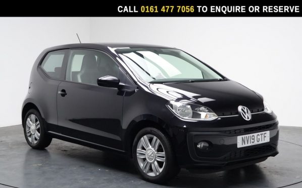 Used 2019 BLACK VOLKSWAGEN UP! Hatchback 1.0 High up! Hatchback 3dr Petrol Manual Euro 6 (s/s) (75 ps) (reg. 2019-03-21) for sale in Stockport
