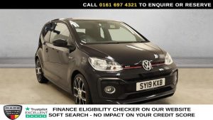 Used 2019 BLACK VOLKSWAGEN UP! Hatchback 1.0 TSI up! GTI Hatchback 3dr Petrol Manual Euro 6 (s/s) (115 ps) (reg. 2019-03-05) for sale in Manchester