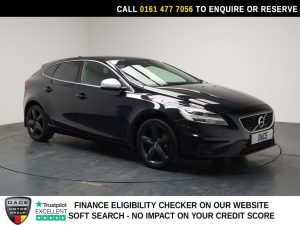 Used 2019 BLACK VOLVO V40 Hatchback 1.5 T2 R-Design Edition Hatchback 5dr Petrol Auto Euro 6 (s/s) (122 ps) (reg. 2019-06-17) for sale in Stockport