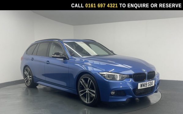Used 2019 BLUE BMW 3 SERIES Estate 2.0 320d M Sport Shadow Edition Touring 5dr Diesel Auto Euro 6 (s/s) (190 ps) (reg. 2019-03-31) for sale in Manchester
