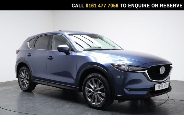 Used 2019 BLUE MAZDA CX-5 SUV 2.0 SKYACTIV-G Sport Nav+ SUV 5dr Petrol Manual Euro 6 (s/s) (165 ps) (reg. 2019-04-12) for sale in Stockport
