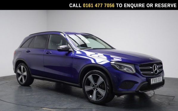 Used 2019 BLUE MERCEDES-BENZ GLC SUV 2.0 GLC250 Urban Edition SUV 5dr Petrol G-Tronic+ 4MATIC Euro 6 (s/s) (211 ps) (reg. 2019-04-10) for sale in Stockport