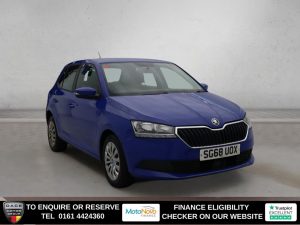 Used 2019 BLUE SKODA FABIA Hatchback 1.0 S Hatchback 5dr Petrol Manual Euro 6 (s/s) (75 ps) (reg. 2019-01-14) for sale in Altrincham