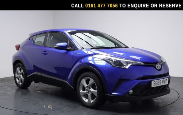 Used 2019 BLUE TOYOTA C-HR SUV 1.8 VVT-h Icon SUV 5dr Petrol Hybrid CVT Euro 6 (s/s) (122 ps) (reg. 2019-09-23) for sale in Stockport