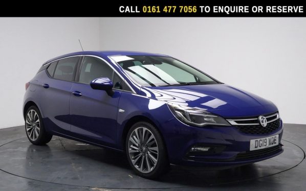 Used 2019 BLUE VAUXHALL ASTRA Hatchback 1.4i Turbo Griffin Hatchback 5dr Petrol Manual Euro 6 (150 ps) (reg. 2019-03-29) for sale in Stockport